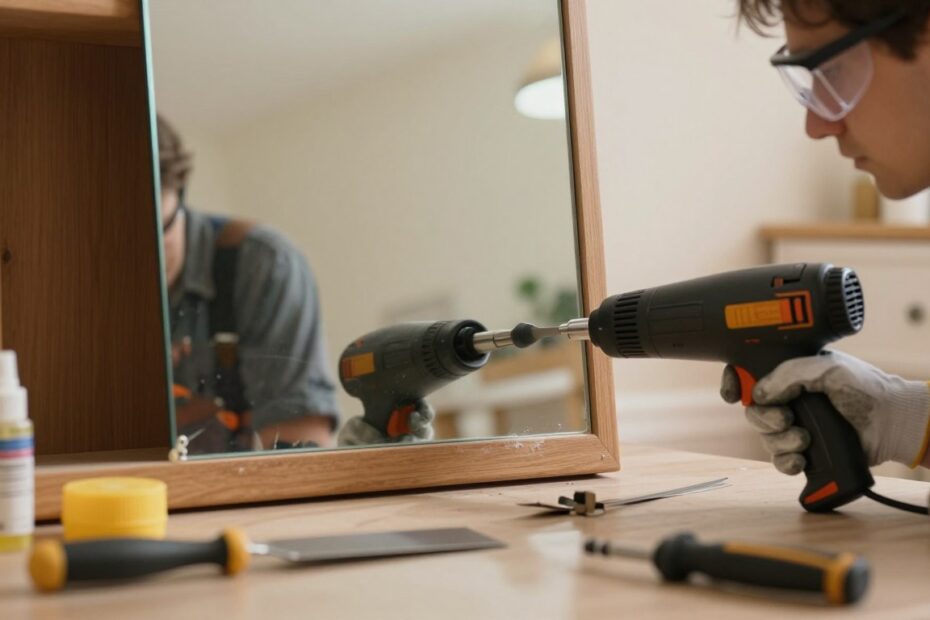 Jak odkleić lustro od szafy