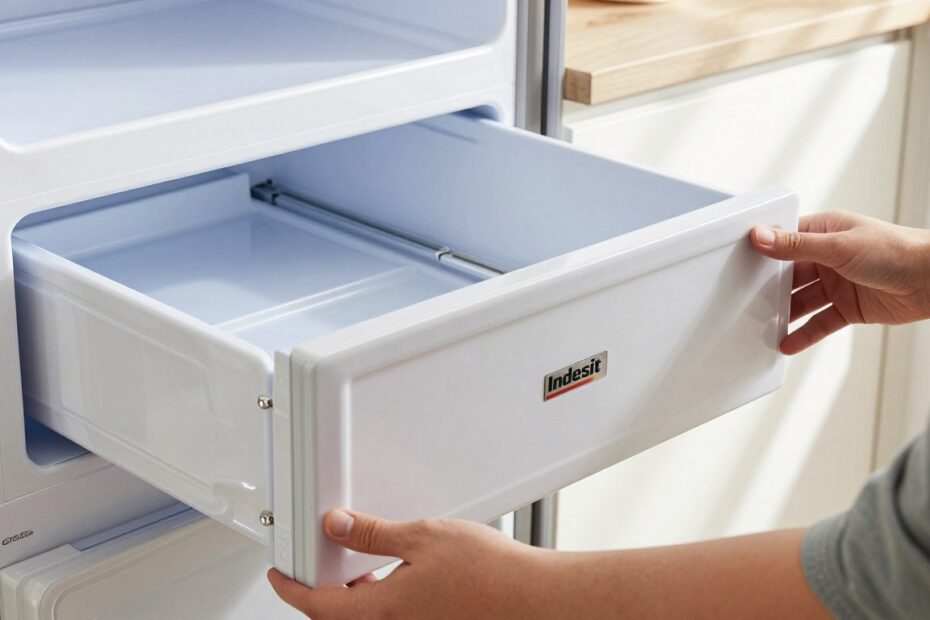Jak rozebrać szufladę w lodówce Indesit