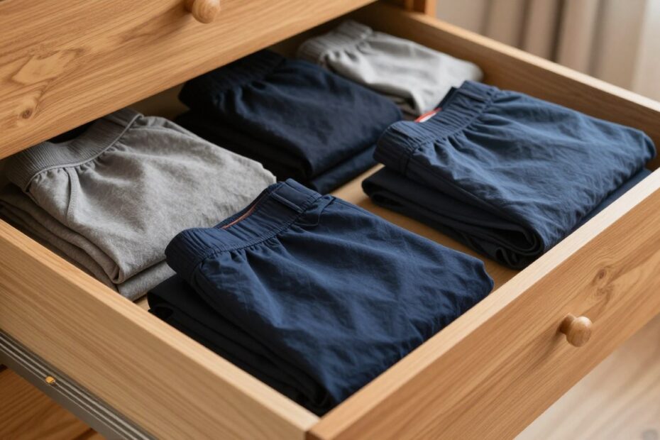 Jak składać spodnie do szuflady