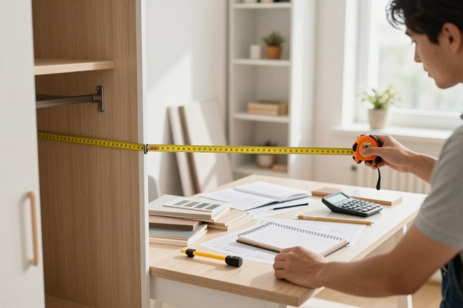 Jak wymierzyć drzwi przesuwne do szafy