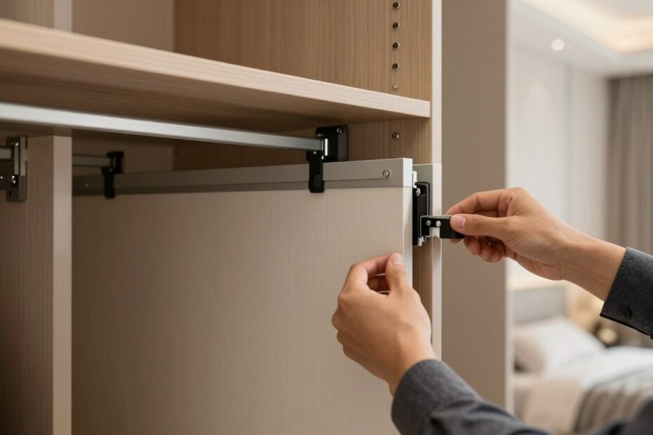 Jak wyregulować drzwi przesuwne w szafie