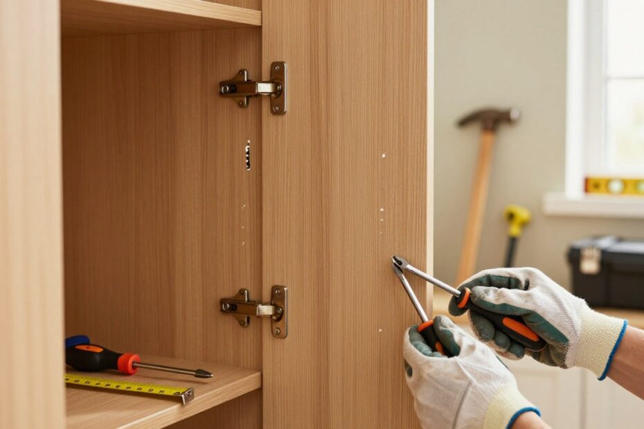 Jak wyregulować drzwi w szafie