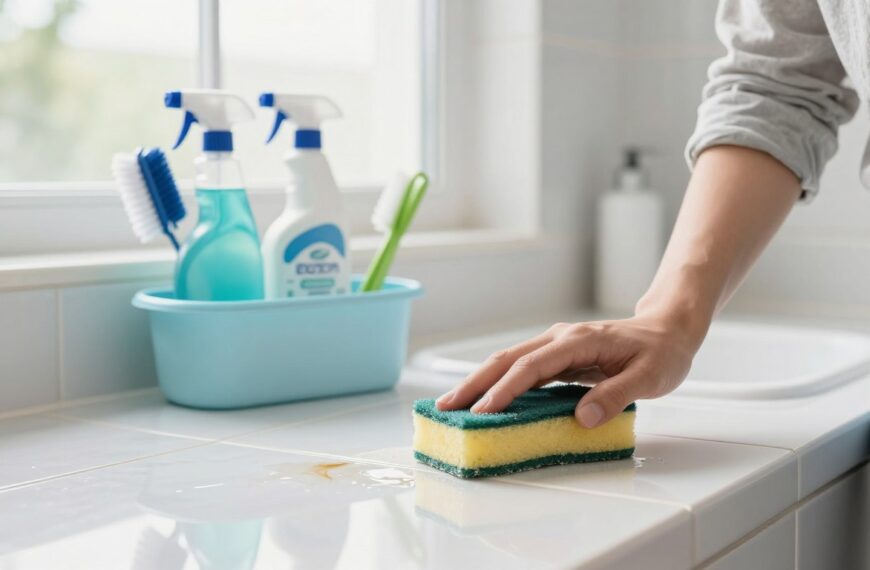 Czym myć płytki w łazience
