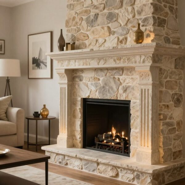 Czym obłożyć komin w salonie – inspiracje na trwałe i dekoracyjne wykończenie