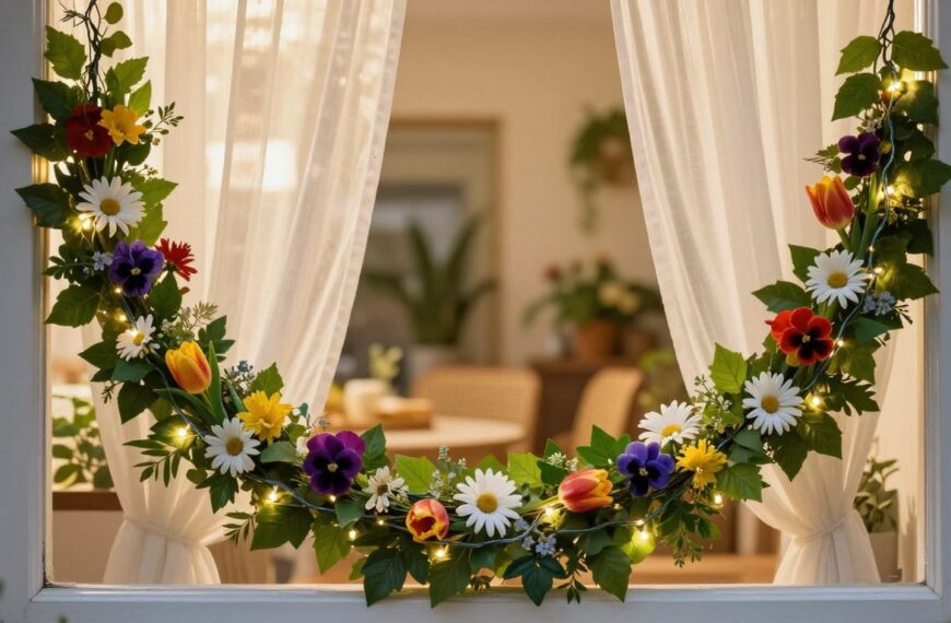 Girlanda na okno – pomysły na dekorację okna przez cały rok