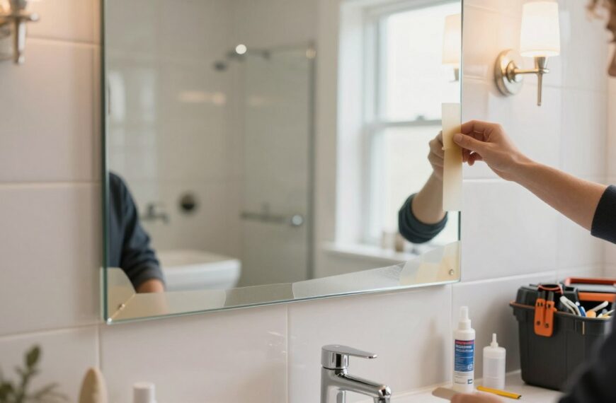 Jak przykleić lustro do płytek – bezpieczny montaż i dobór odpowiedniego kleju