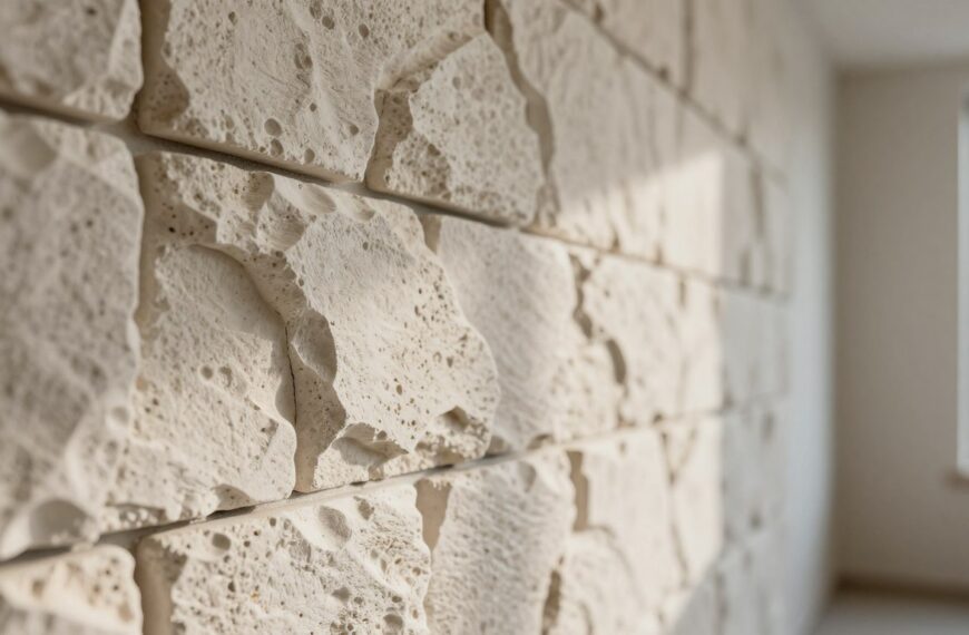 Jak układać kamień gipsowy na ścianie
