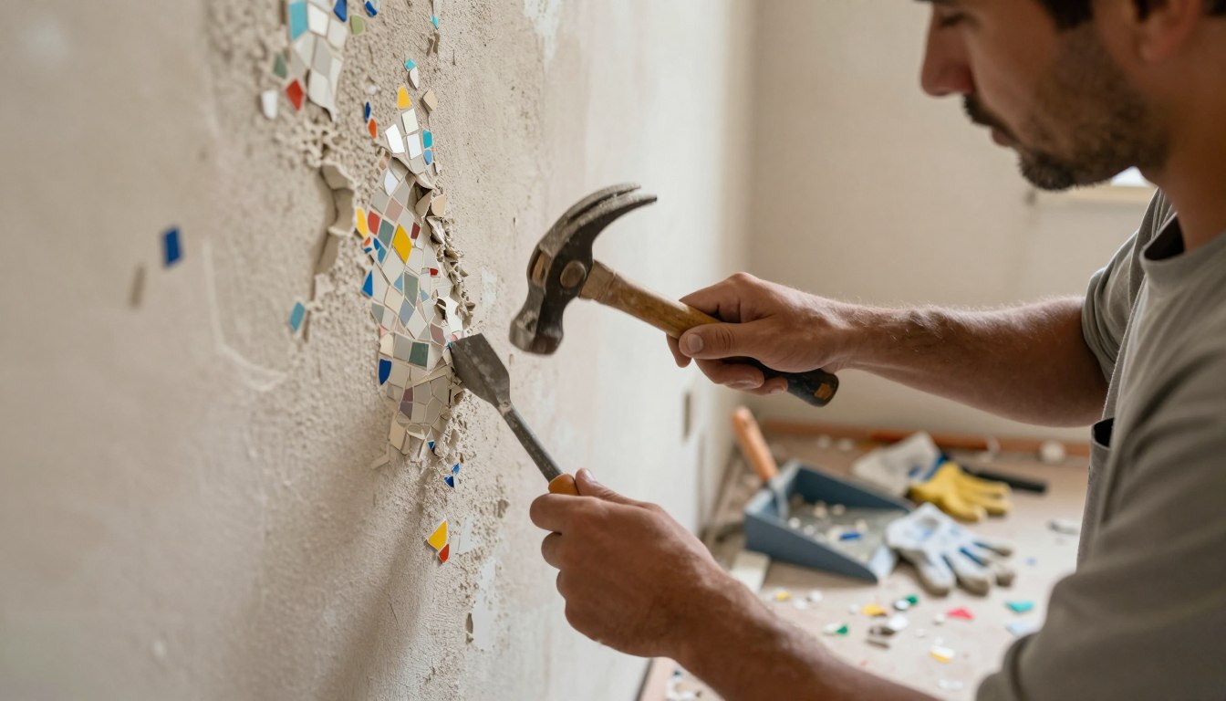 Jak usunąć tynk mozaikowy ze ściany