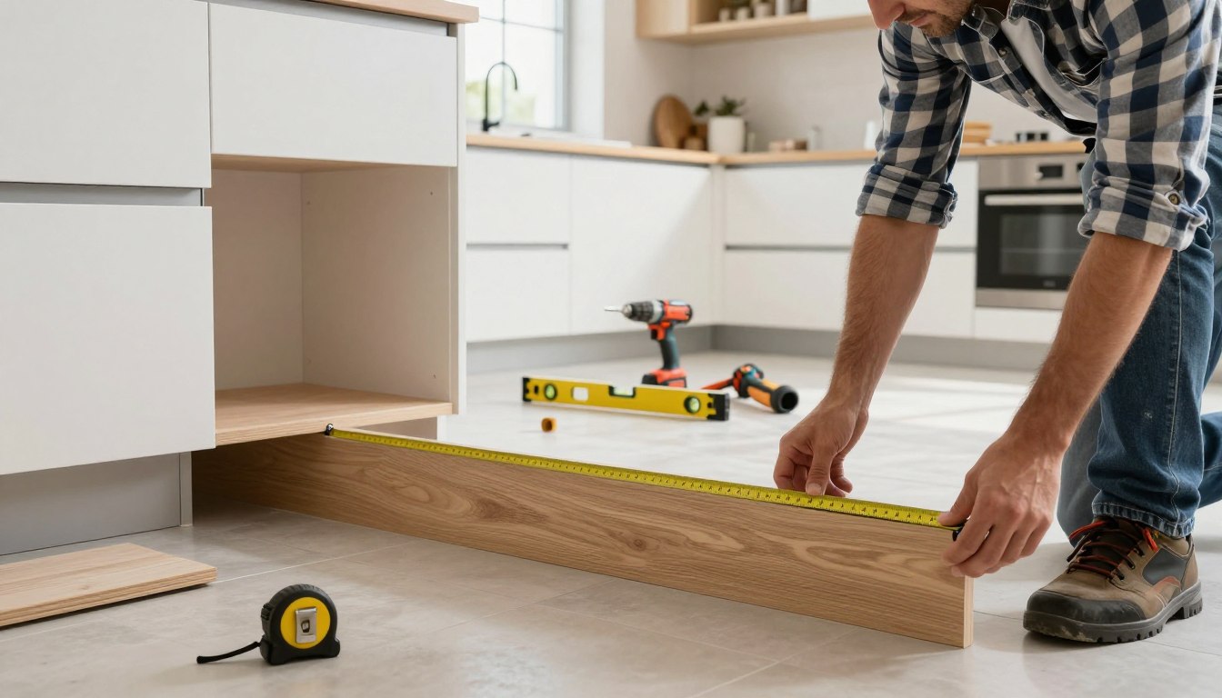 Jak zamontować cokół do mebli kuchennych