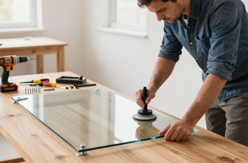 Jak zamontować szklany blat do stołu