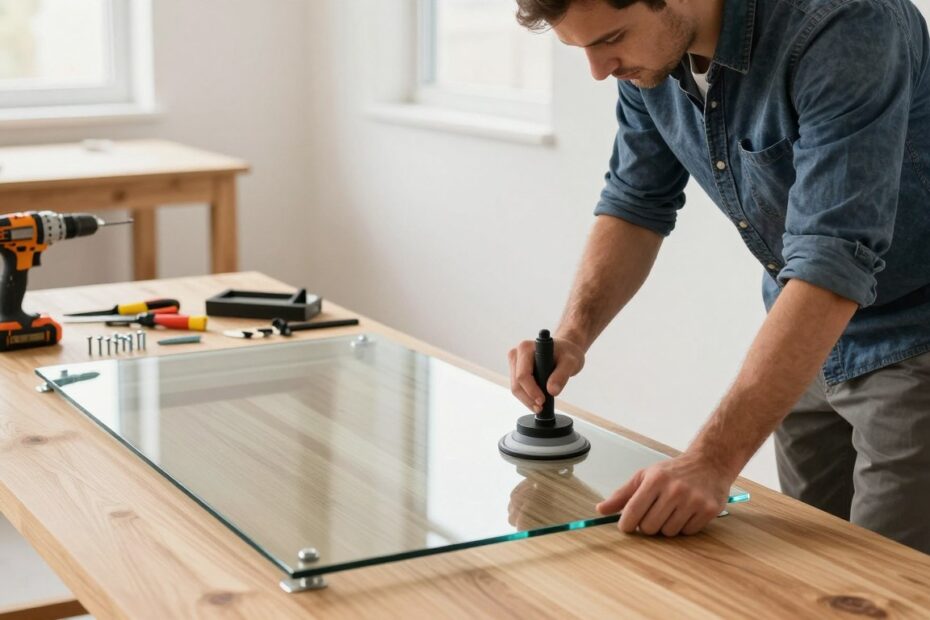 Jak zamontować szklany blat do stołu