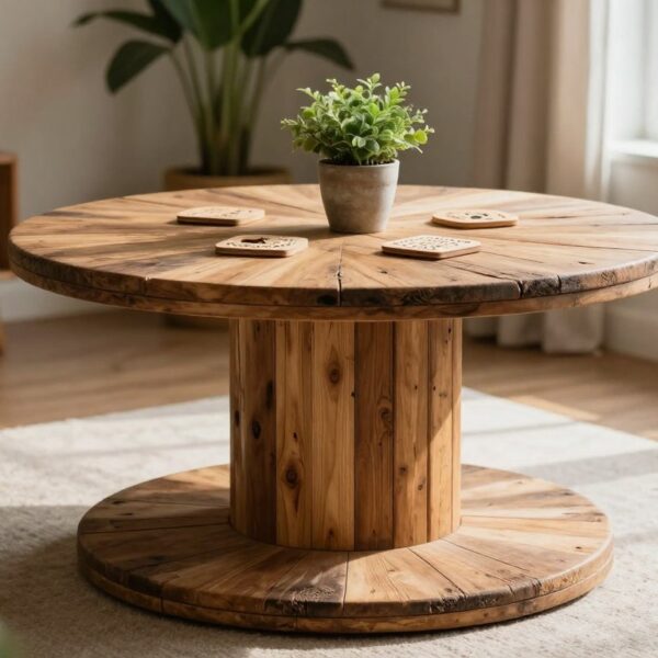 Jak zrobić stolik ze szpuli po kablach – kreatywny recykling do wnętrza i ogrodu