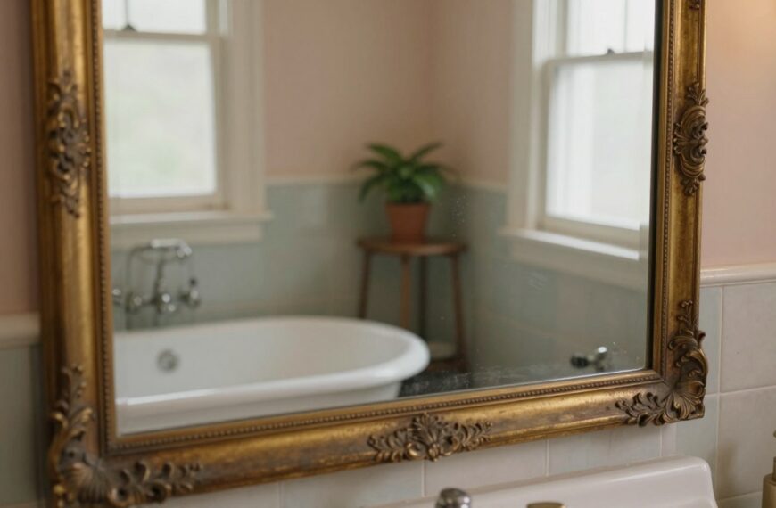 Lustro łazienkowe vintage – jak stworzyć klimat retro bez przesady