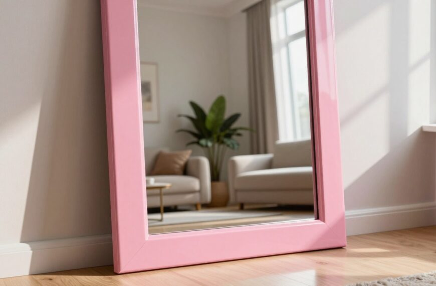 Lustro różowe – pomysł na odważny akcent w nowoczesnym wnętrzu