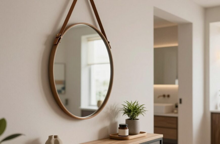 Lustro wiszące na pasku