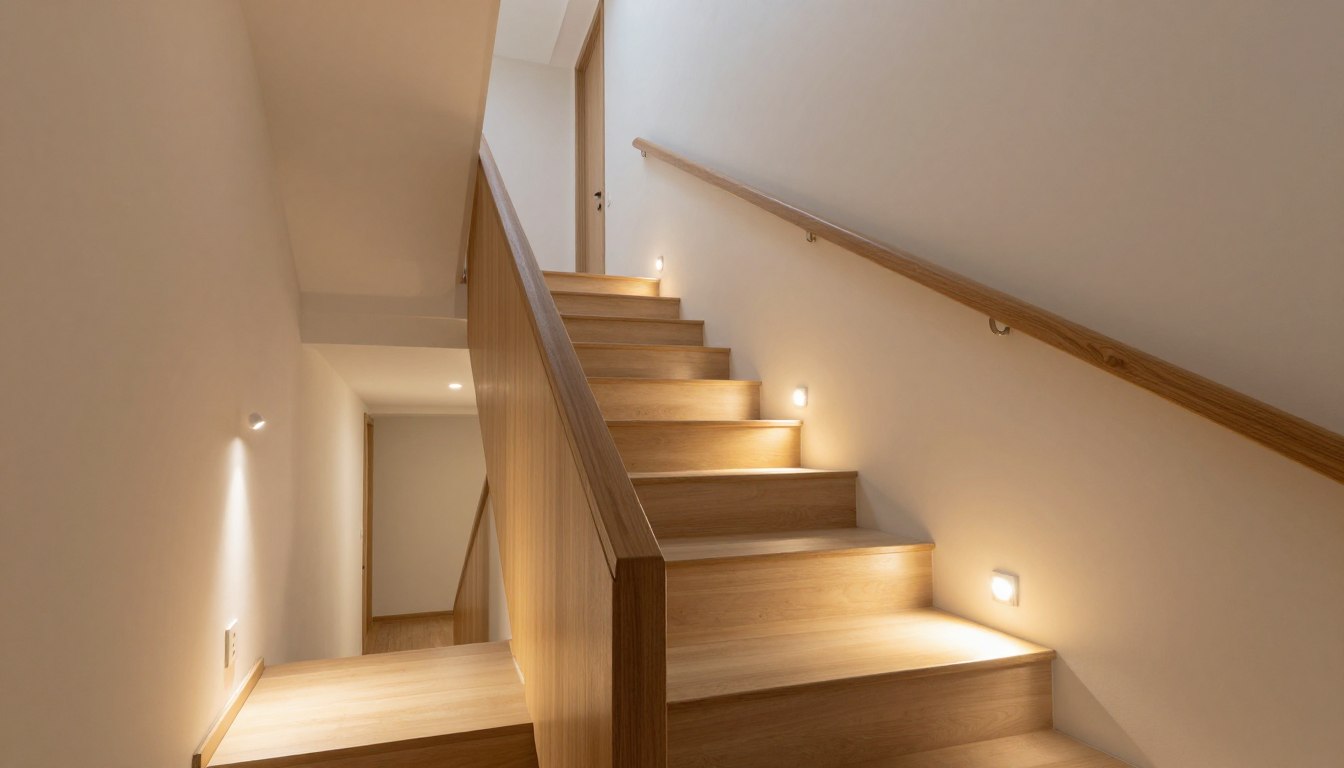 Oświetlenie schodowe z czujnikiem ruchu