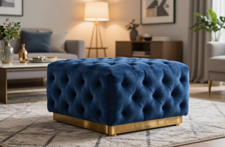Pufa chesterfield – elegancki dodatek do salonu, sypialni i garderoby