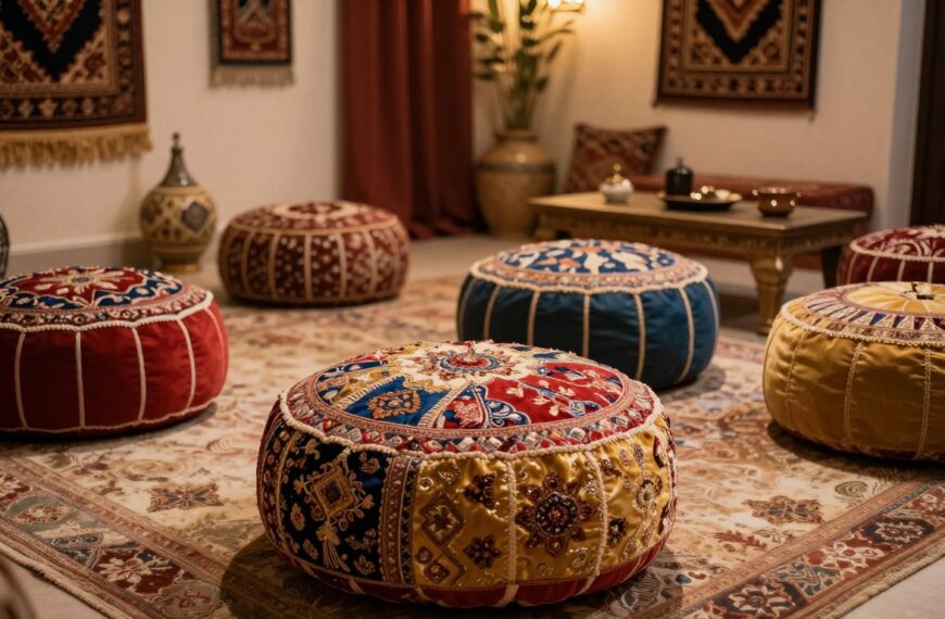Pufy orientalne – jak wprowadzić egzotyczny klimat do wnętrza