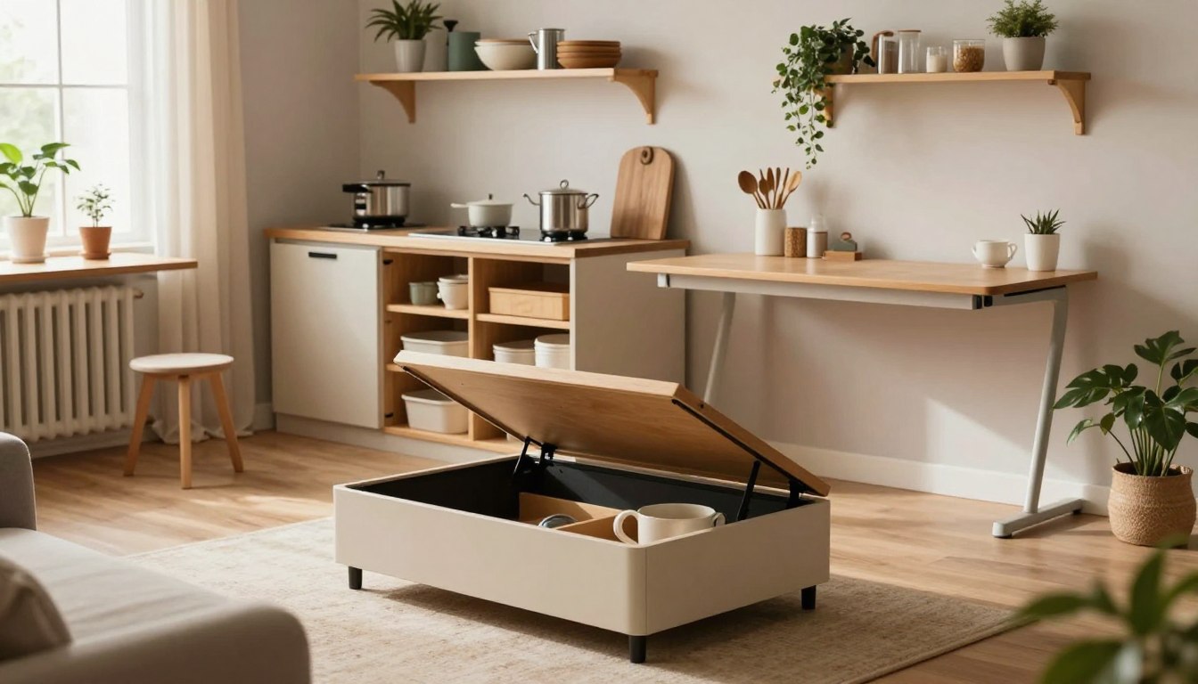 Sprytne schowki w małym mieszkaniu