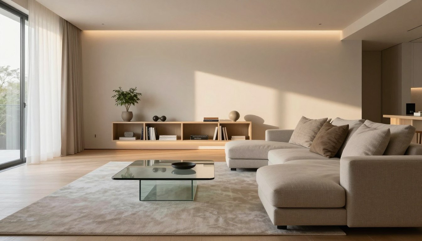 Styl minimalistyczny salon