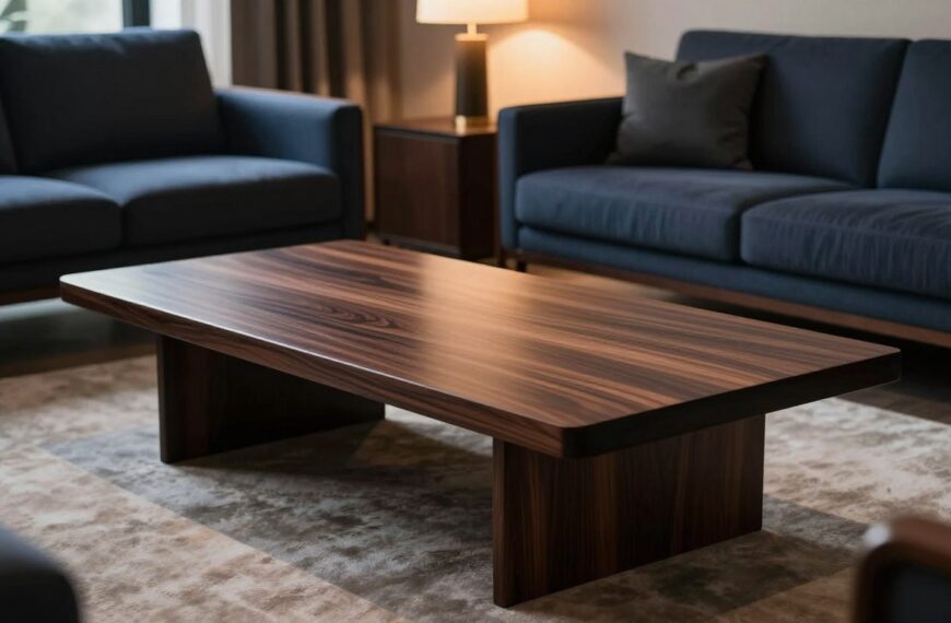 Stolik wenge — elegancki akcent do salonu z ciemnym drewnem